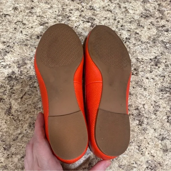 Tory Burch Claire Ballet Flats in Poppy - Picture 7 of 11